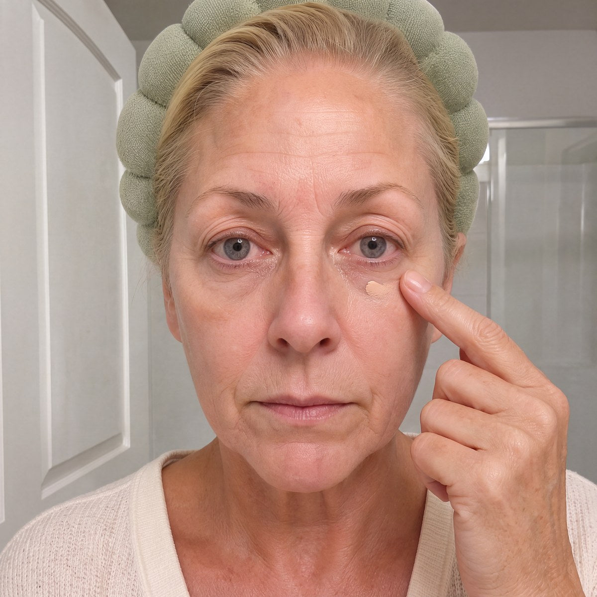Makeup right over it